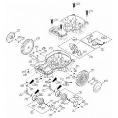 Genuine Stihl RMI422.1 P / C - Lower housing, chassis