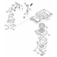 Genuine Stihl RMI422.1 PC / D - Mowing deck, height adjustment