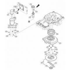 Genuine Stihl RMI422.2 / D - Mowing deck, height adjustment