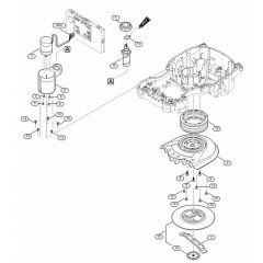 Genuine Stihl RMI422.2 P / D - Mowing deck, height adjustment