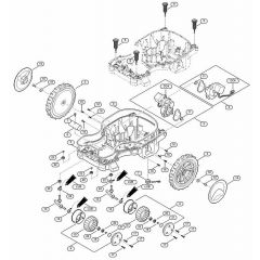 Genuine Stihl RMI422.2 PC / C - Lower housing, chassis