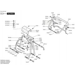 Atco Royale 30 - F016310242 - Handle Assembly