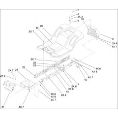 Hayter RT380H - 135E (135E280000001 - 135E280999999) - Frame - Body Assy