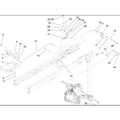 Hayter RT380H - 135E (135E280000001 - 135E280999999) - Hydro Transaxle Control Assy