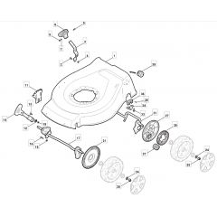 S460 PD - 2010 - 299482023/M10 - Mountfield Rotary Mower Deck Diagram