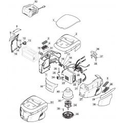 S46 PD Li - 2016 - 295486003/M16 - Mountfield Rotary Mower Motor Diagram