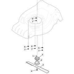 S46 PD Li - 2017-2018 - 295486003/M17 - Mountfield Rotary Mower Blade Diagram