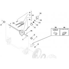 S46 PD Li - 2017-2018 - 295486003/M17 - Mountfield Rotary Mower Transmission Diagram
