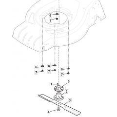 S46 PD Li - 2018-2019 - 295486003/MTF - Mountfield Rotary Mower Blade Diagram