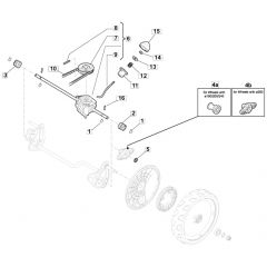 S46 PD Li - 2018-2019 - 295486003/MTF - Mountfield Rotary Mower Transmission Diagram