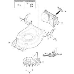 S46 PD Li - 2019-2020 - 2L0487863/M19 - Mountfield Rotary Mower Deck Diagram