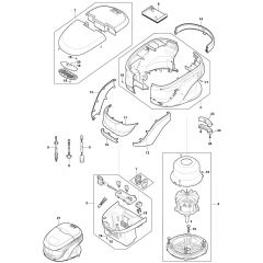 S46 PD Li - 2019-2020 - 2L0487863/M19 - Mountfield Rotary Mower Motor Diagram