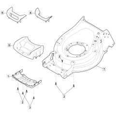 S501R PD - 2016-2018 - 294519043/M16 - Mountfield Rotary Mower Mask Diagram