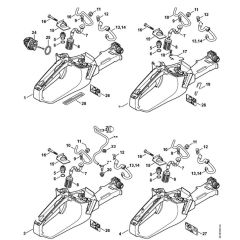 Genuine Stihl MS241 C-BEM / H - Tank housing