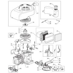 SD4700 - 2009 - 292470043/M09 - Mountfield Rotary Mower WBE0702 Engine Diagram