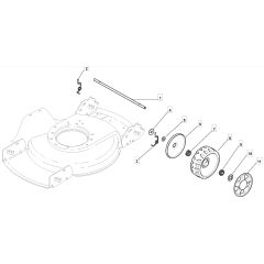 SD4700 - 2009 - 292470043/M09 - Mountfield Rotary Mower Wheels Diagram