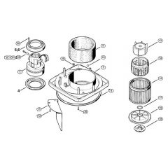 Genuine Stihl SE100 / C - SE 100: Electric motor, Filter