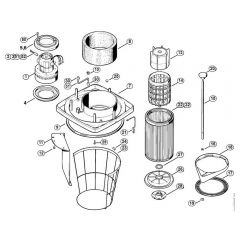 Genuine Stihl SE100 / D - SE 200, 201, 202: Electric motor, Filter