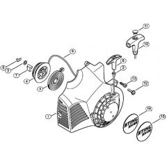 Genuine Stihl SH55 / D - Rewind starter