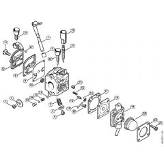 Genuine Stihl SH55 / G - Carburetor C1Q-S64 (18.2002)