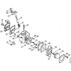 Genuine Stihl SH55 / J - Carburetor C1Q-S50