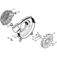 Genuine Stihl SH55 / K - Fan housing outer, Fan wheel