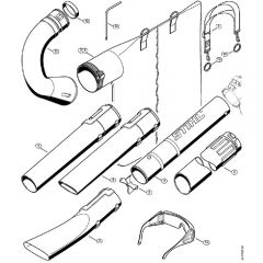 Genuine Stihl SH55 / R - Nozzle, Vacuum Attachment