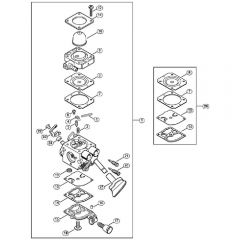 Genuine Stihl SH56 C-E / J - Carburetor 4241/22