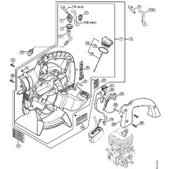 Genuine Stihl SH56 C-E / Q - Fan housing inside SH 56