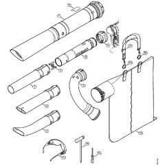 Genuine Stihl SH56 C-E / T - Nozzle, Vacuum Attachment