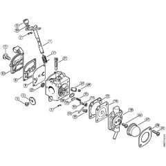 Genuine Stihl SH85 / J - Carburetor C1Q-S50