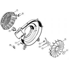 Genuine Stihl SH85 / K - Fan housing outer, Fan wheel