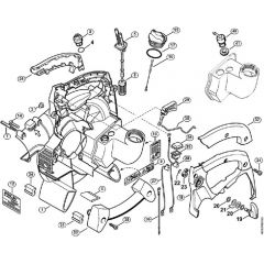 Genuine Stihl SH85 / O - Fan Housing Inside SH 85