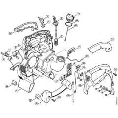 Genuine Stihl SH85 / P - Fan housing inside SH 85 (45.2001)