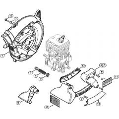 Genuine Stihl SH86 C-E / R - Fan housing inside SH 86