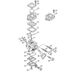 Genuine Stihl SH86 D / O - Carburetor C1M-S228, C1M-S203, C1M-S141