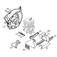 Genuine Stihl SH86 D / R - Fan housing inside SH 86