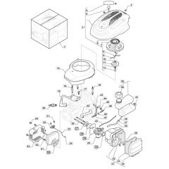 SP46 - 2021-2023 - 2L0482048/M21 - Mountfield Rotary Mower Engine Carb Tank Diagram