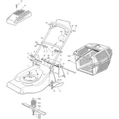 SP53 - 2003 - 23-5681-92 - Mountfield Rotary Mower Grass Bag Diagram