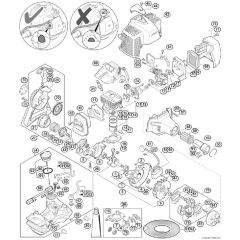 Genuine Stihl SP92 C-E / A - Engine from serial number 517062976