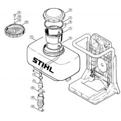 Genuine Stihl SR320 / G - Container