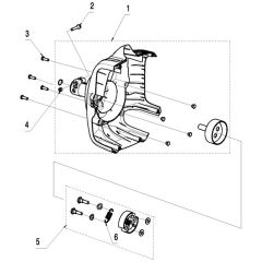 McCulloch T26 CS - 967207701 - 2014-02 - Clutch Cover Parts Diagram