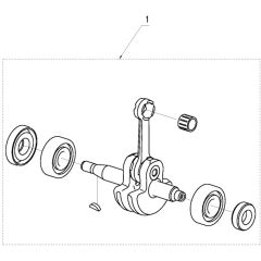 McCulloch T26 CS - 967207701 - 2014-02 - Crankshaft Parts Diagram