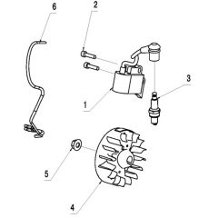 McCulloch T26 CS - 967207701 - 2014-02 - Ignition System Parts Diagram