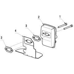 McCulloch T26 CS - 967207701 - 2014-02 - Muffler Parts Diagram