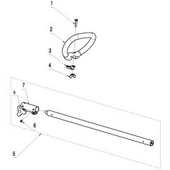 McCulloch T26 CS - 967207701 - 2014-02 - Shaft & Handle Parts Diagram