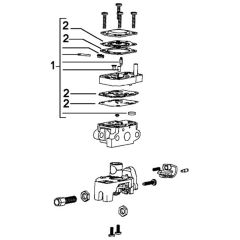 McCulloch Tivoli 65 - Prefix 04 - 2008-03 - Carburettor (2) Parts Diagram
