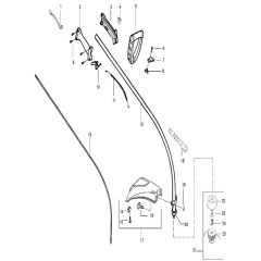 McCulloch TM251 - 952715438 - 2009-04 - Shaft & Handle (2) Parts Diagram