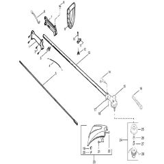 McCulloch TM251 SST - 2010-08 - Shaft & Handle (1) Parts Diagram