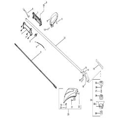 McCulloch TM251 SST - 2010-08 - Shaft & Handle (2) Parts Diagram
